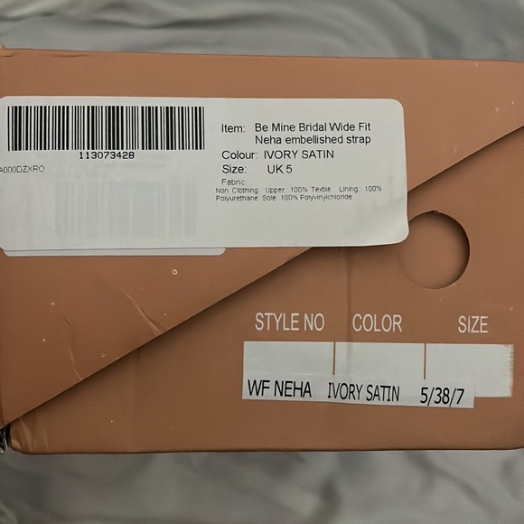 Ivory Rhinestone Embellished Block Heels - Picture 6 of 6